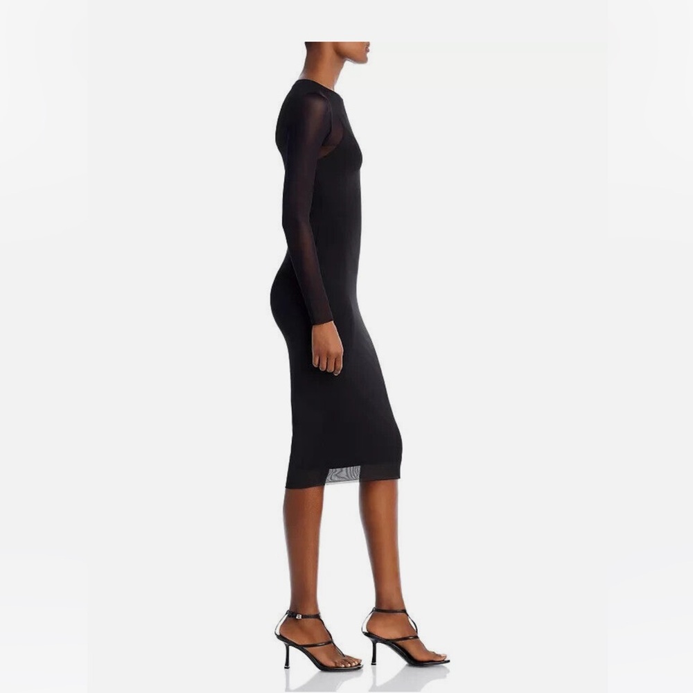 Mesh midi dress
